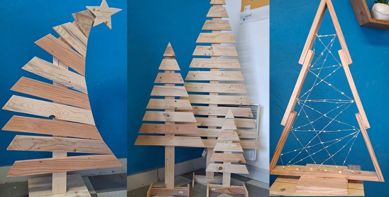 ASURE propose des objets en bois de palettes recyclées spécialement conçus pour Noël