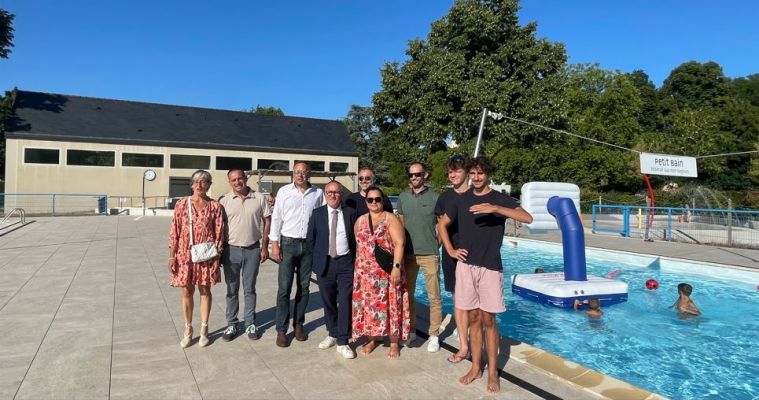 De nouvelles plages autour des bassins de la piscine de Montreuil-Bellay