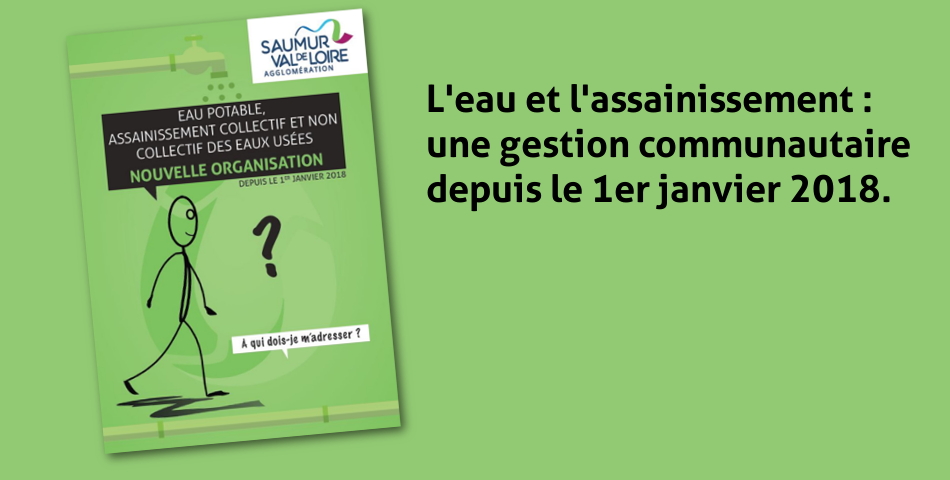 L'eau et l'assainissement entièrement gérés par l'Agglo depuis le 1er janvier 2018