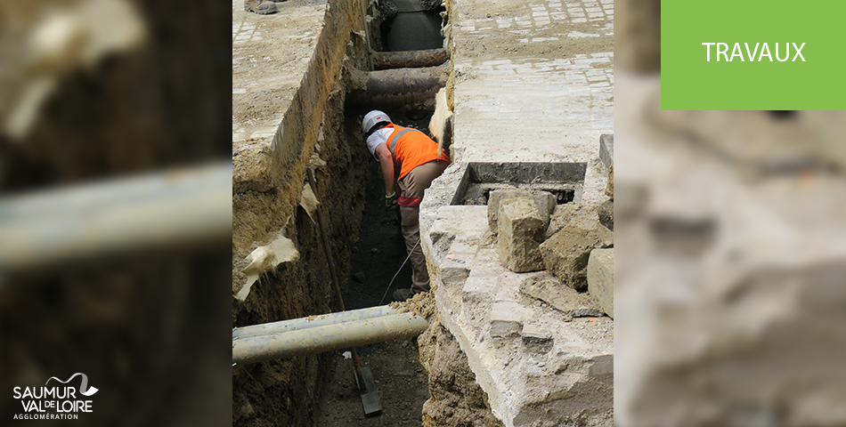 Saumur : travaux sur les réseaux d’eau potable et d’assainissement rue Molière