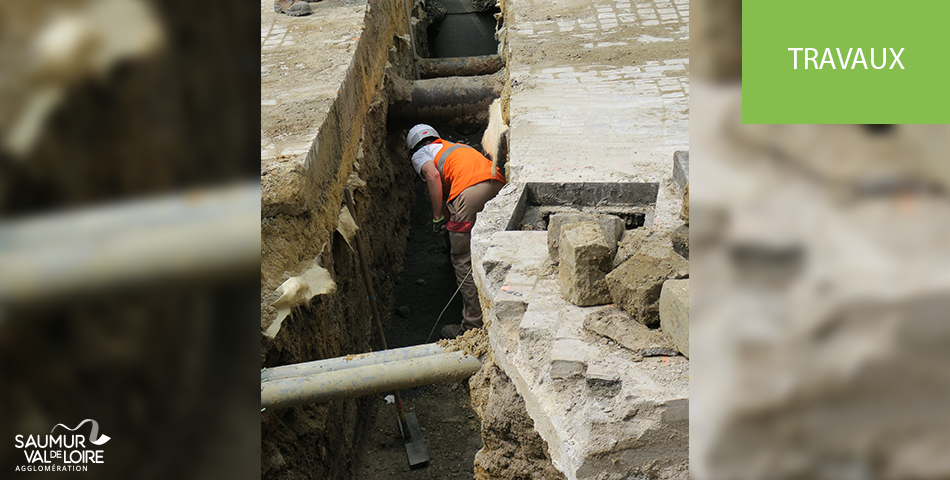 Vernoil-le-Fourrier : des travaux sur les réseaux d'eau potable et d'assainissement rue de la Mairie