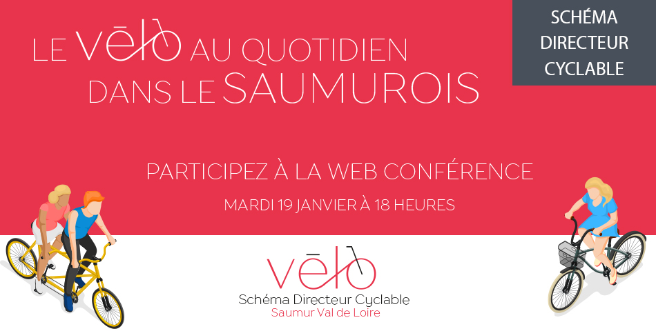 Participez à la web conférence "Le vélo au quotidien dans le Saumurois"