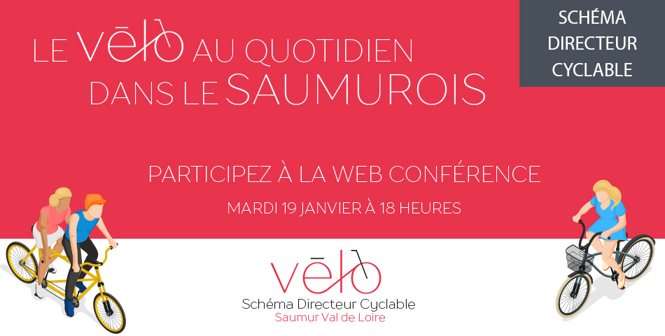 Participez à la web conférence "Le vélo au quotidien dans le Saumurois"