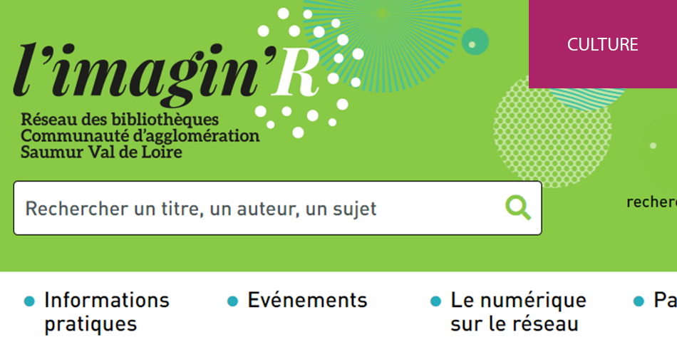 Nouveau site internet pour le réseau des bibliothèques l'imagin'R 