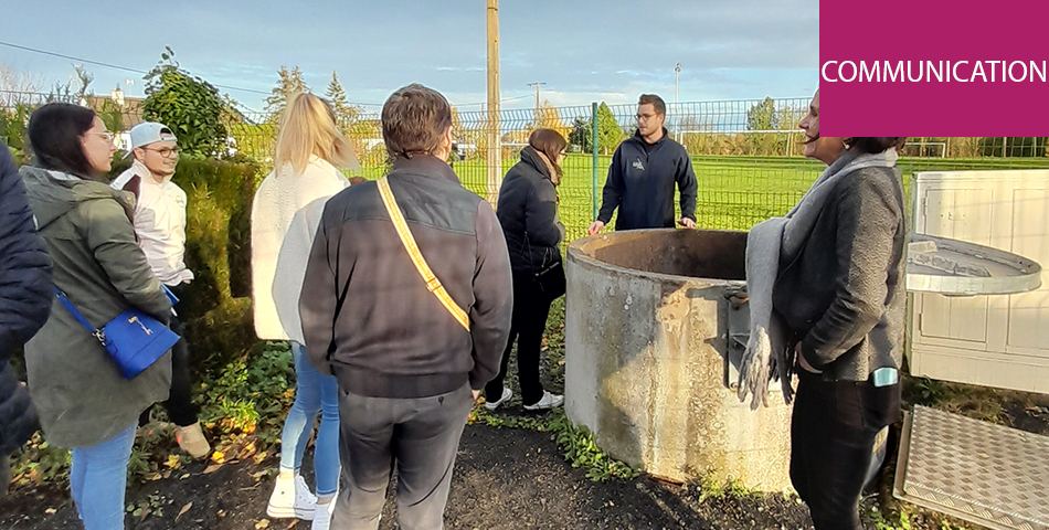 Les jeunes de la Mission Locale du Saumurois en visite à la régie Eaux Saumur Val de Loire