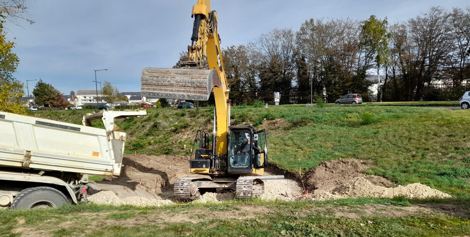 Avancement des travaux de sécurisation de la digue de Saumur