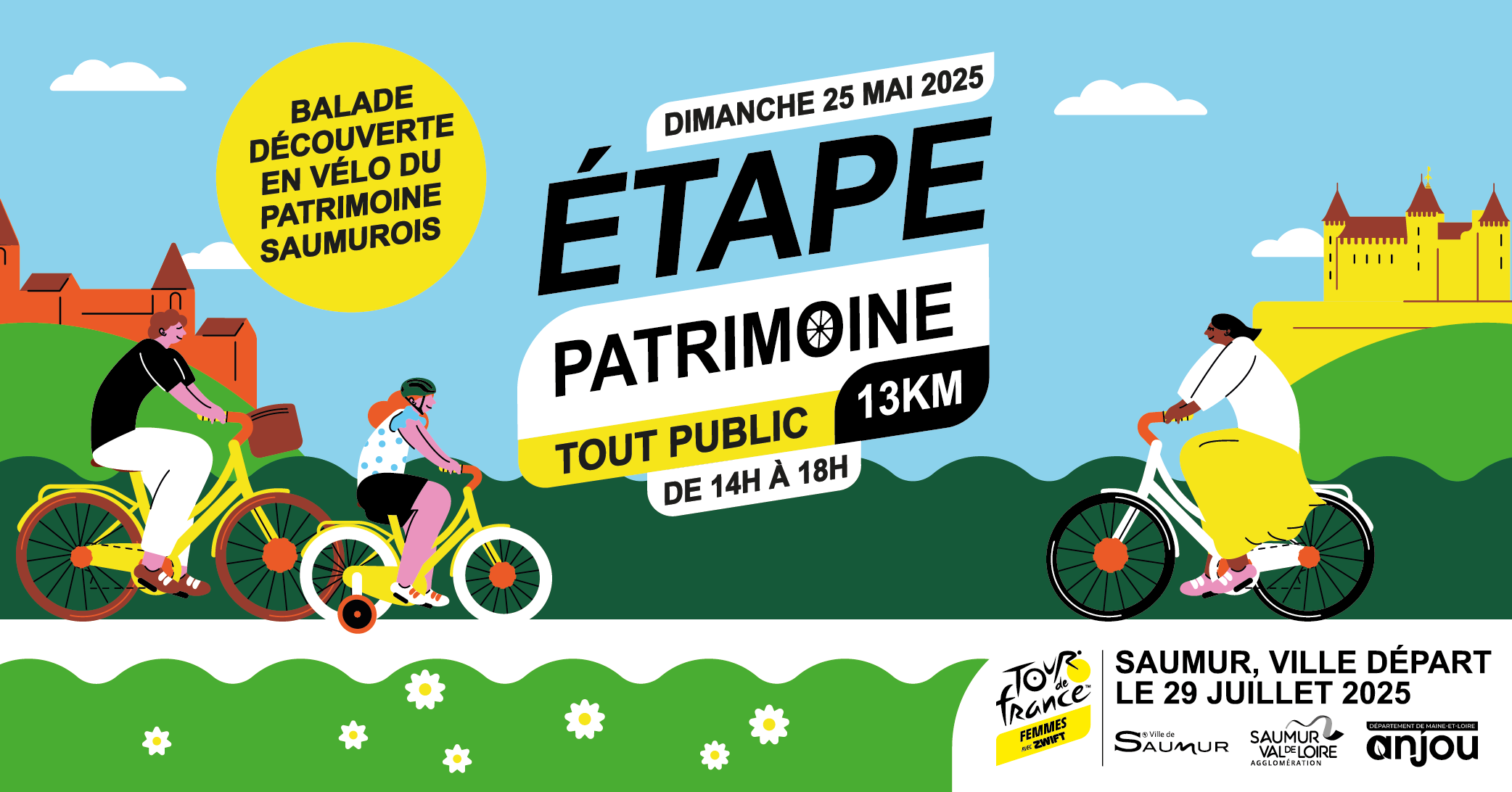 Etape patrimoine: découvrez le patrimoine saumurois à vélo