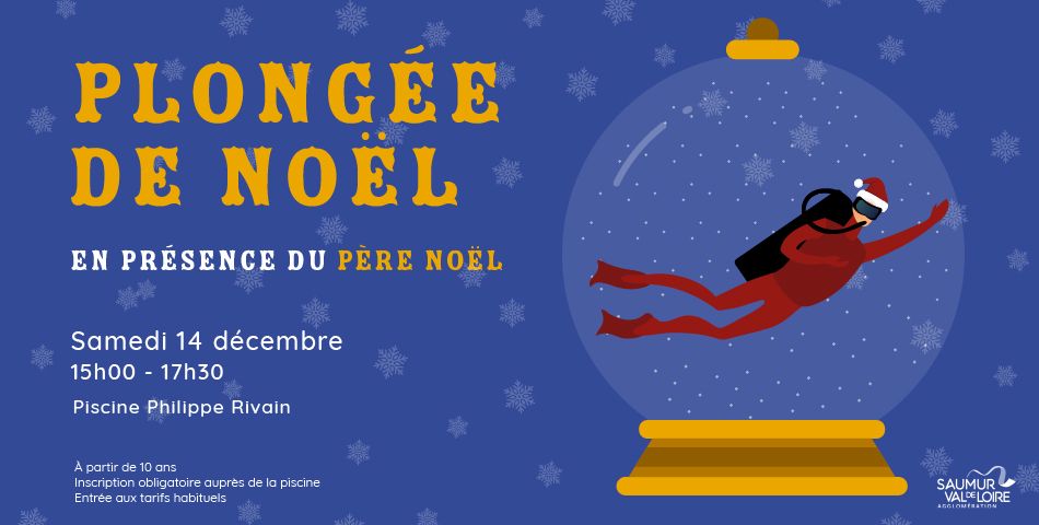 Plongez au cœur de Noël à la piscine Philippe Rivain !