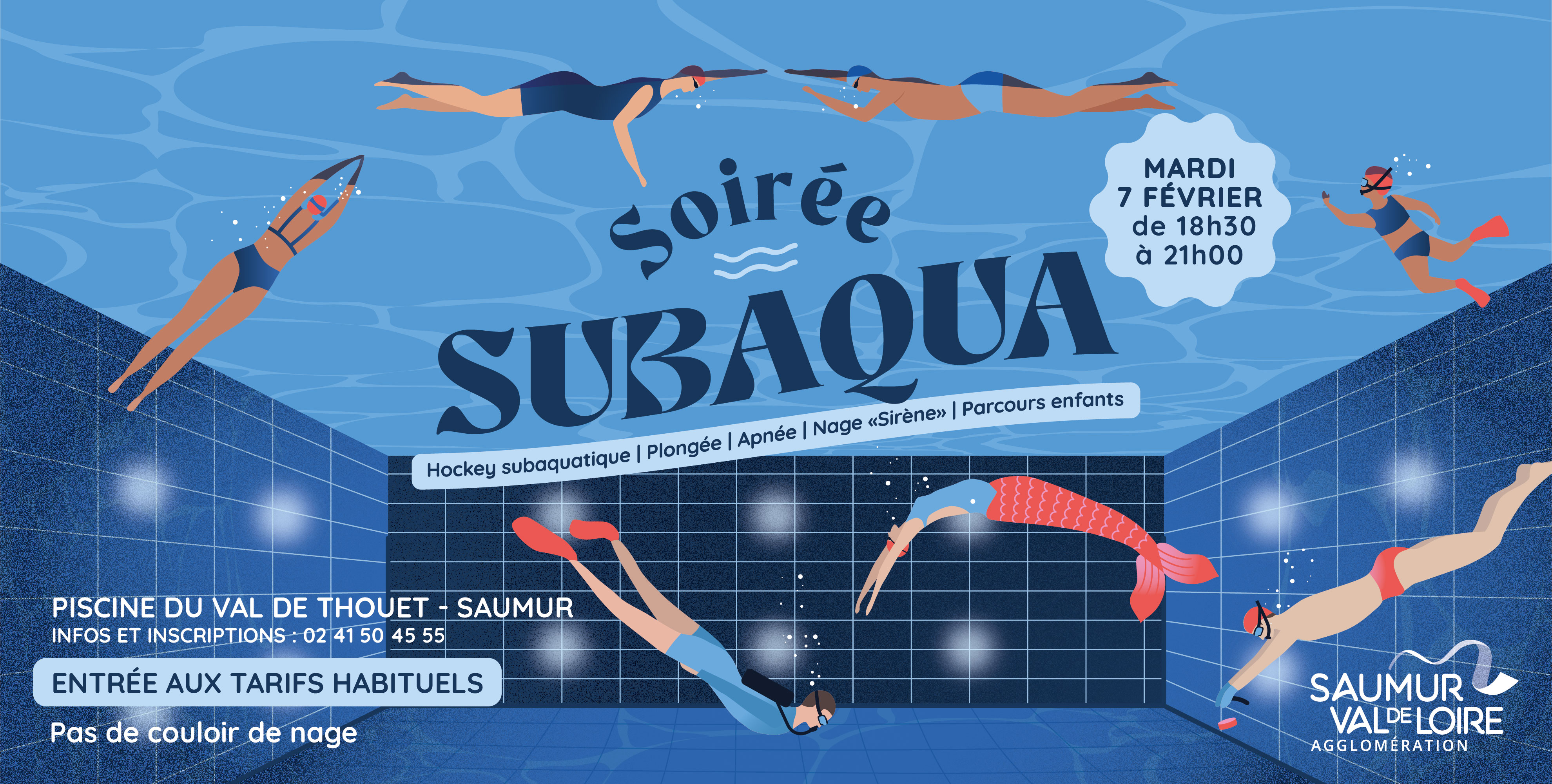 Soirée Subaqua : plongez dans les profondeurs de la piscine du Val de Thouet