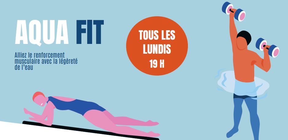 De l'Aqua Fit pour tonifier votre corps au centre aquatique Philippe Rivain !