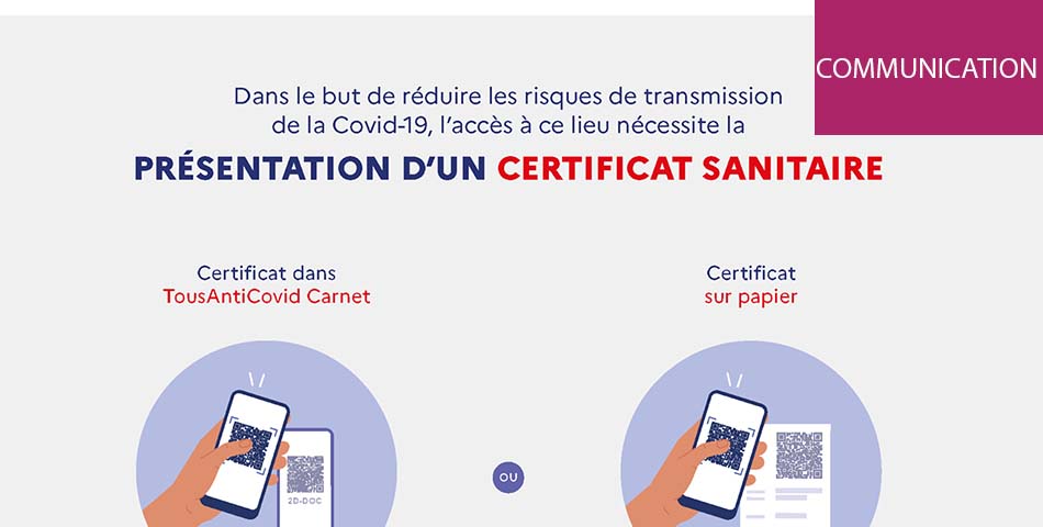 Application du pass sanitaire 