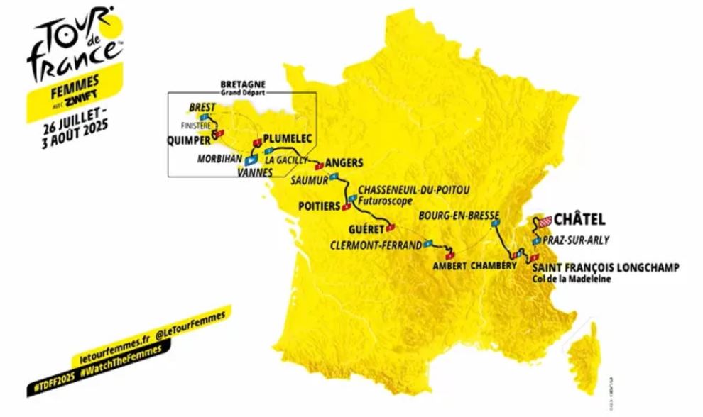 Le Tour de France Féminin 2025 fera étape à Saumur le 29 juillet !